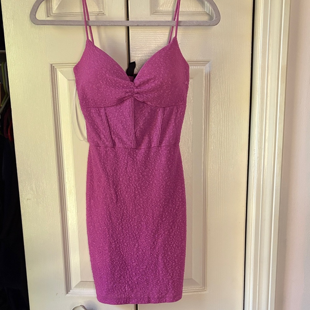 Windsor Fuchsia Mini Dress